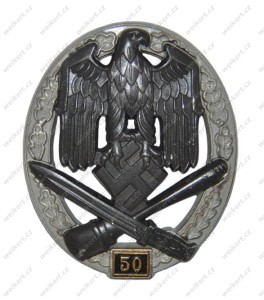 Odznaka szturmowa z liczbą operacji - III stopnia  - 50 szturmów