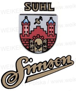 Oznaczenia na bak motocykla  - SIMPSON