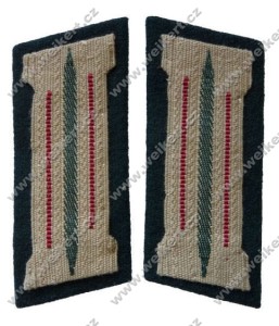 WH / HEER - Podoficerskie patki na kołnierz / Kragenspiegel - artyleria