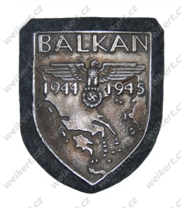 WEHRMACHT / HEER - Tarcza naramienna - BALKAN 1944 /1945