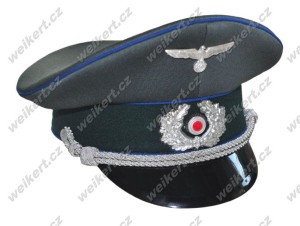 WEHRMACHT / HEER - Niemiecka wyjściowa czapka oficerska - służba medyczna
