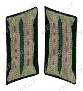 WH / HEER - Podoficerskie patki na kołnierz / Kragenspiegel - oddziały pancerne