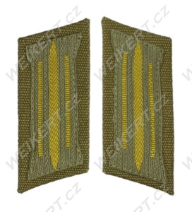 WH / HEER - Podoficerskie patki na kołnierz / Kragenspiegel - tropikalne - DAK