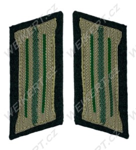 WH / HEER - Podoficerskie patki na kołnierz / Kragenspiegel - Gebirgsjäger