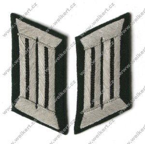 WH / HEER - Oficerskie patki na kołnierz / Kragenspiegel - Pionierzy / Saperzy