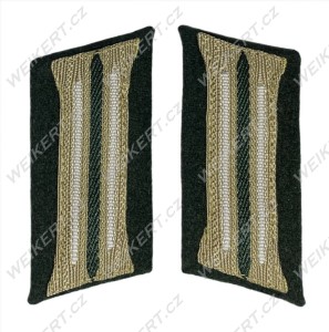 WEHRMACHT / HEER - Poddůstojnické límcové výložky pro uniformu M36 / Kragenspiegel - Pěchota