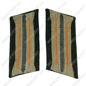WEHRMACHT / HEER - Poddůstojnické límcové výložky pro uniformu M36 / Kragenspiegel - Polní četnictvo