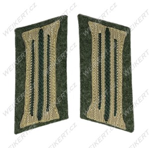 WEHRMACHT / HEER - Poddůstojnické generické límcové výložky pro uniformu M40 / Kragenspiegel