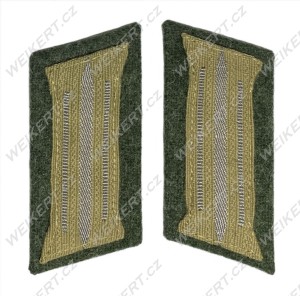 WEHRMACHT / HEER - Poddůstojnické generické límcové výložky pro uniformu M44 / Kragenspiegel
