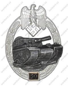 Pancerna odznaka szturmowa z liczbą operacji - 50 szturmów
