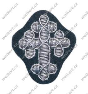 WH / HEER - Gotycki krzyż na czapkę oficerską kapelanów