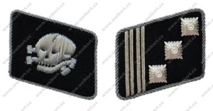 WAFFEN SS - Offiziere Kragenspiegel - Division Totenkopf - ver.2 - hauptsturmführer