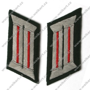 WH / HEER - Oficerskie patki na kołnierz / Kragenspiegel - artyleria